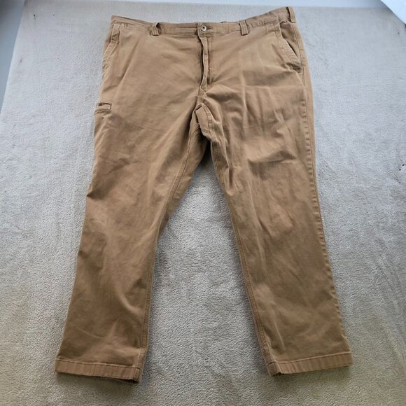 Duluth Mens Pants Size 40x30 Slim Fit Flex Ballroom Khaki Straight Casual Tan - Picture 15 of 16